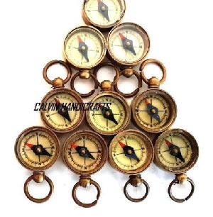 Brass Mini Compass-10 Pcs Offer Locket Compas