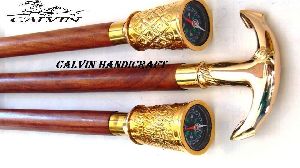 Group Of 3 Set Of Best Offer Solid Brass Walking Cane