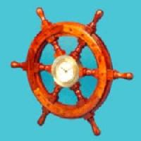 Ship Wheel Porthole Clock