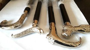 Silver finishing 4 Antique handle design walking canes