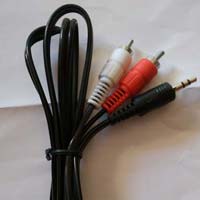 3.5 mm Stereo To 2RCA Copper Cable