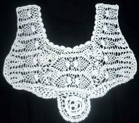 Handmade crochet lace neck