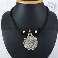 Sterling Silver Necklaces NKPS1046-1