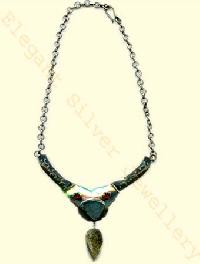 CSN-02 cut stone necklace