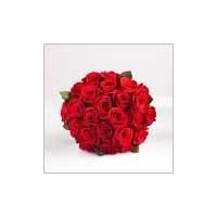 50 Red Rose With Ribbon Packing Bunch