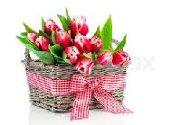 romantic flower basket