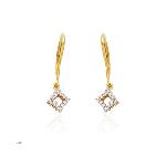 Avsar Real Gold and Diamond Fashion Hoop Earrings# Ave004