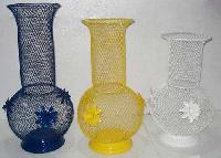 Item Code - 07732 Wrought Iron Flower Vases