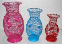 Item Code - 07733 Wrought Iron Flower Vases