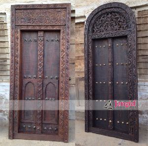 Indian Wooden Carved Antique Doors