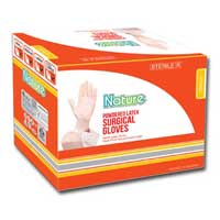 Nature Powdered Latex Surgical Gloves