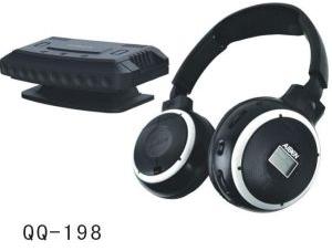 QQ198 PC& TV Wireless Headphone With Mic /LCD Display