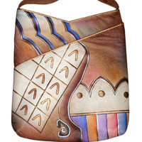 76HP Hand Painted Shoulder Bags