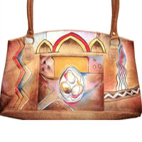 80HP Abstract Hand Painted Wide Totes