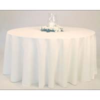 White Round Table Cover