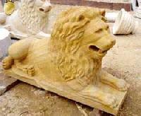Sandstone Lion Statue