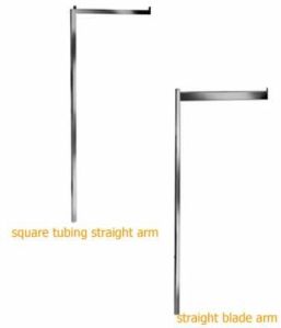 Garment Rail Accessories-gcarm-01 Straight Arms