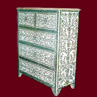 Glass Inlay Cabinet