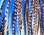 natural grizzly rooster feathers for hair extension