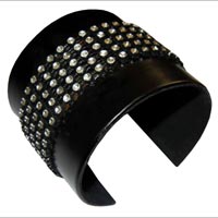 Crystal Cuff Leather Bracelets