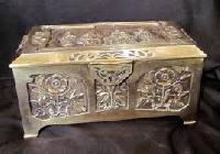 antique brass boxes