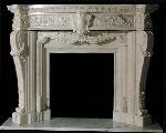 White Marble Fire Place