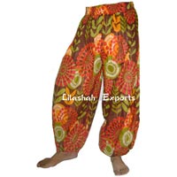 Cotton Printed Trouser, Beachwear, Afgani Pants, Aladdin Pants, Jaipur Print Trouser - 2837