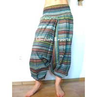 Cotton Strip Afgani Alibaba Pant Vetement Pantaloon robe dresses Trousers 2126