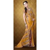 Faux Georgette & Net Saree