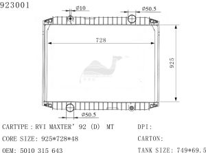 Radiator For RENAULT Series