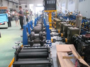 Flexible Stainless Steel  Pipe Making Machine With Metal Saw Cutting