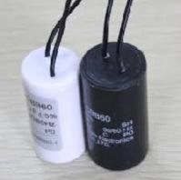 Plastic Fan Capacitor, Color : Black, White, Packaging Type : Box