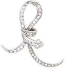 Silver Cz Brooch - 012