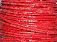 2mm Round Leather Cord Tie-N-Dye, Plain Round Cord