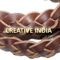 Flat Braided leather Cord