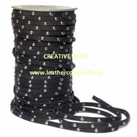 Flat Leather Cords with Studs