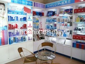Fashionable Cosmetic Display Kiosk/stand With LED Light