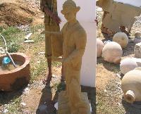 Sandstone Man Statue
