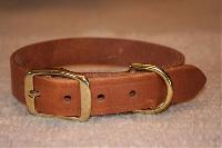 pure leather dog collars