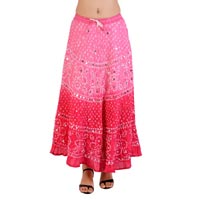 Indian Bandhej Tie Dye Skirt