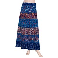 Handmade Indian Cotton Wrap Skirt
