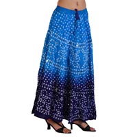 Indian Bandhej Traditional Skirt