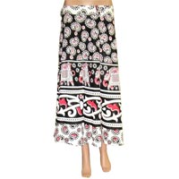 Indian Summer Long Cotton Wraparound Wrap Skirt