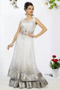 New White Lehenga Choli