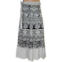 Rajasthani Print Cotton Wrap Skirt
