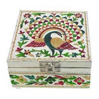 Wooden Meenakari Bangle Box