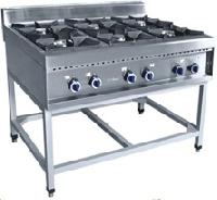 Six Burner Cooking Range with Oven