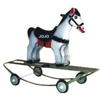 Horse Shape Small Rider & Rocker with Iron Frame