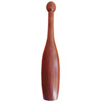 wooden indian club  bell
