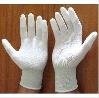 White Pu Fingertip Coated Glove